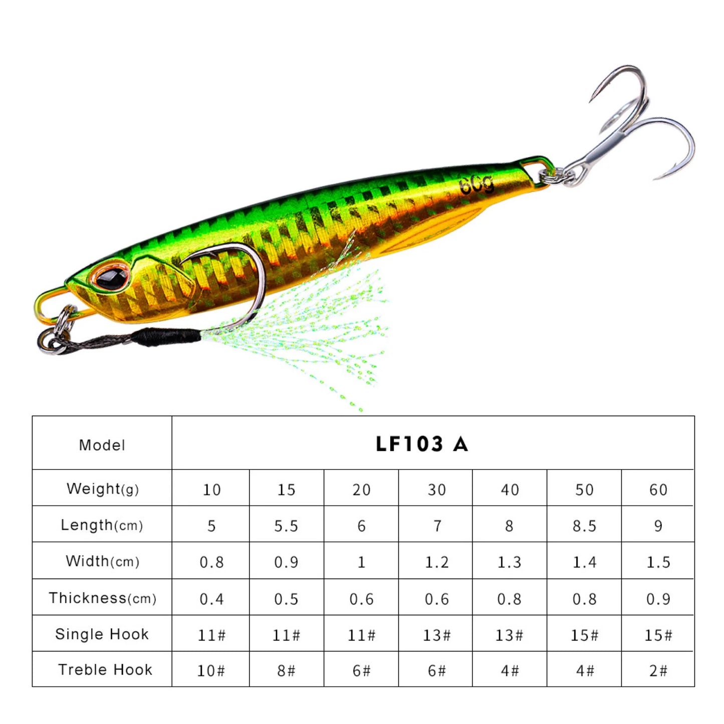 Jig Metálico PRO BEROS (10-60g)