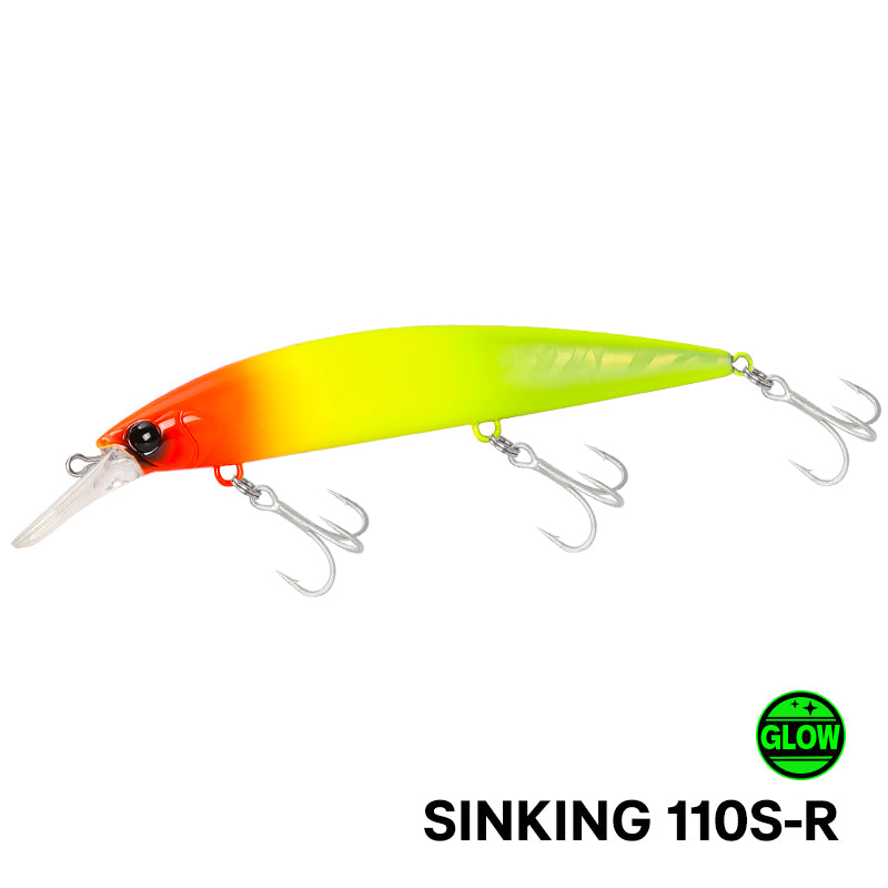 Señuelo Wizard 110MM TSURINOYA · Hundible Premium 37g · Lanza 80 metros