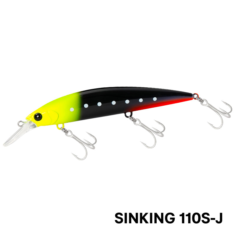 Señuelo Wizard 110MM TSURINOYA · Hundible Premium 37g · Lanza 80 metros