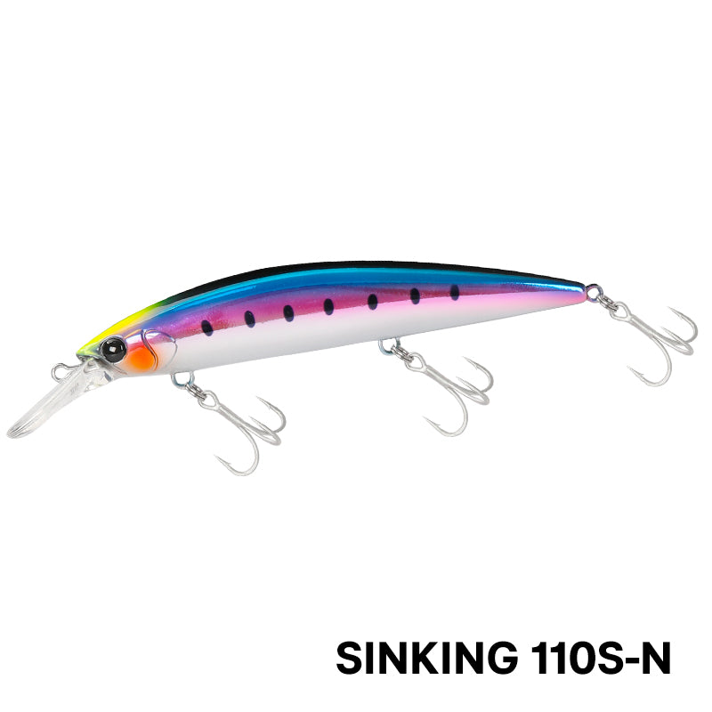 Señuelo Wizard 110MM TSURINOYA · Hundible Premium 37g · Lanza 80 metros