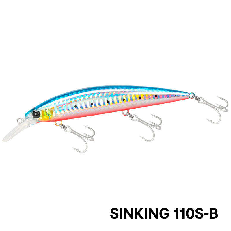 Señuelo Wizard 110MM TSURINOYA · Hundible Premium 37g · Lanza 80 metros
