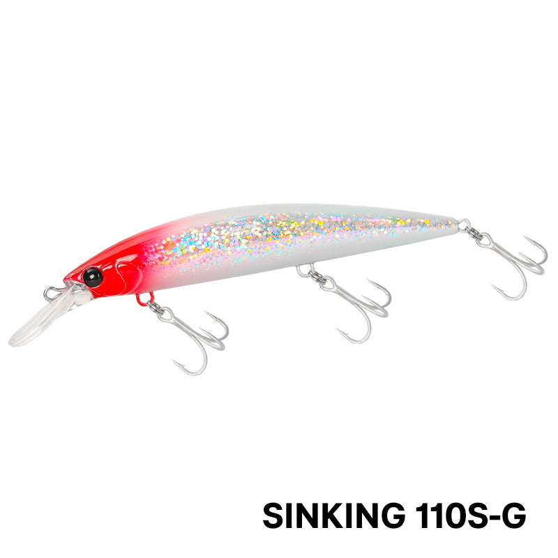 Señuelo Wizard 110MM TSURINOYA · Hundible Premium 37g · Lanza 80 metros