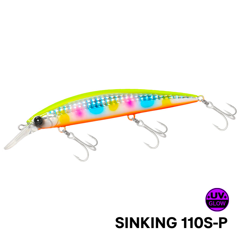 Señuelo Wizard 110MM TSURINOYA · Hundible Premium 37g · Lanza 80 metros