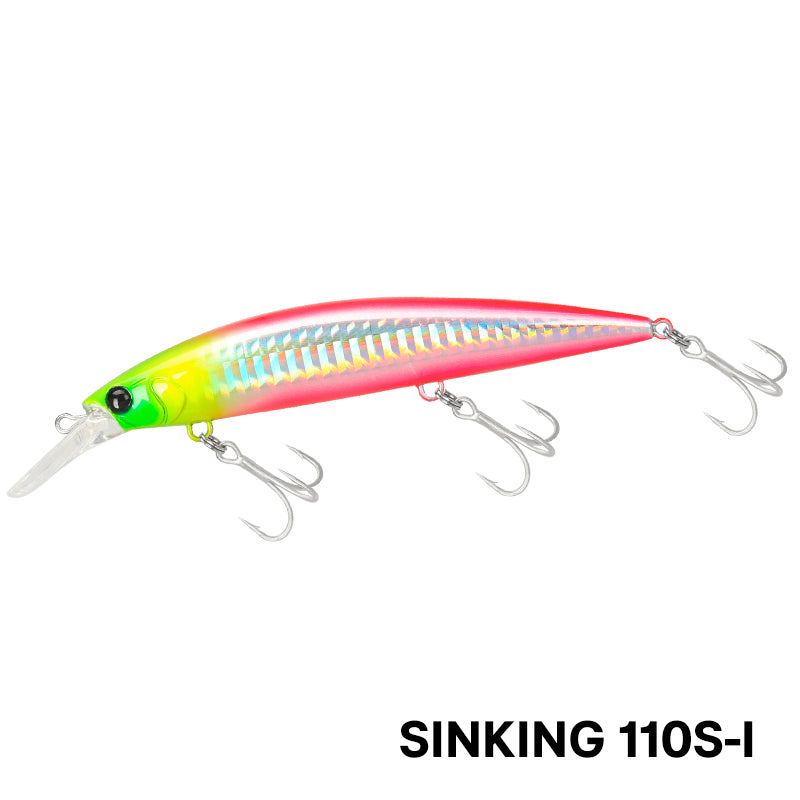 Señuelo Wizard 110MM TSURINOYA · Hundible Premium 37g · Lanza 80 metros