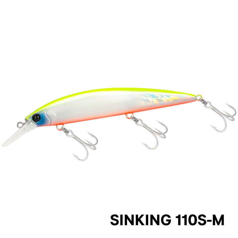 Señuelo Wizard 110MM TSURINOYA · Hundible Premium 37g · Lanza 80 metros